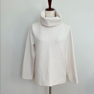 J. Crew Textured Cream‎ Turtleneck